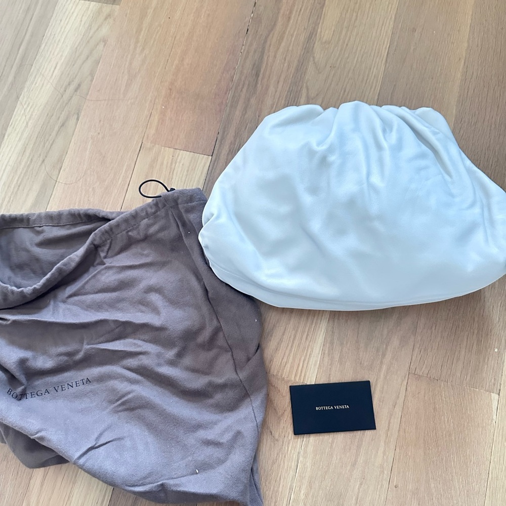 Bottega Veneta Cream Leather Bag